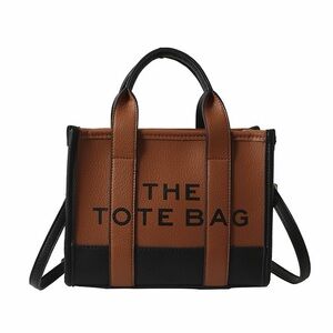 Brown and Black Tote Bag